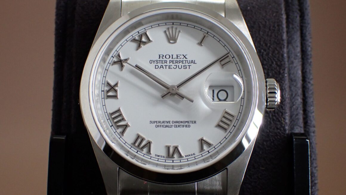 白とローマが美しい　デイトジャスト　Ref.16200